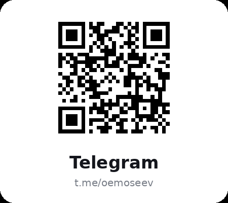 QR-код Telegram Олега Мосеева