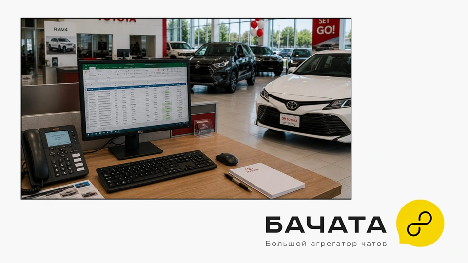 Рабочее место в автосалоне и агрегатор клиентских чатов Бачатта
