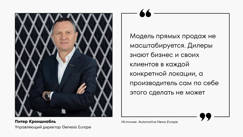 Цитата представителя Genesis Europe о роли дилеров и знании локального рынка